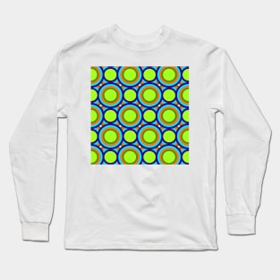Retro Midcentury Modern Circles Long Sleeve T-Shirt